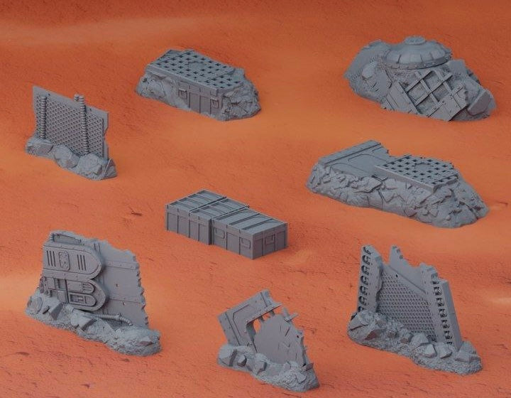 Escenografía "Ruinas Imperiales" compatible con Kill Team VOLKUS