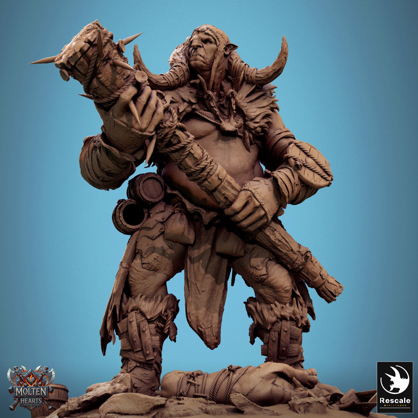 Gigante de piedra con maza - LOTR / ESDLA / D&D / Pathfinder