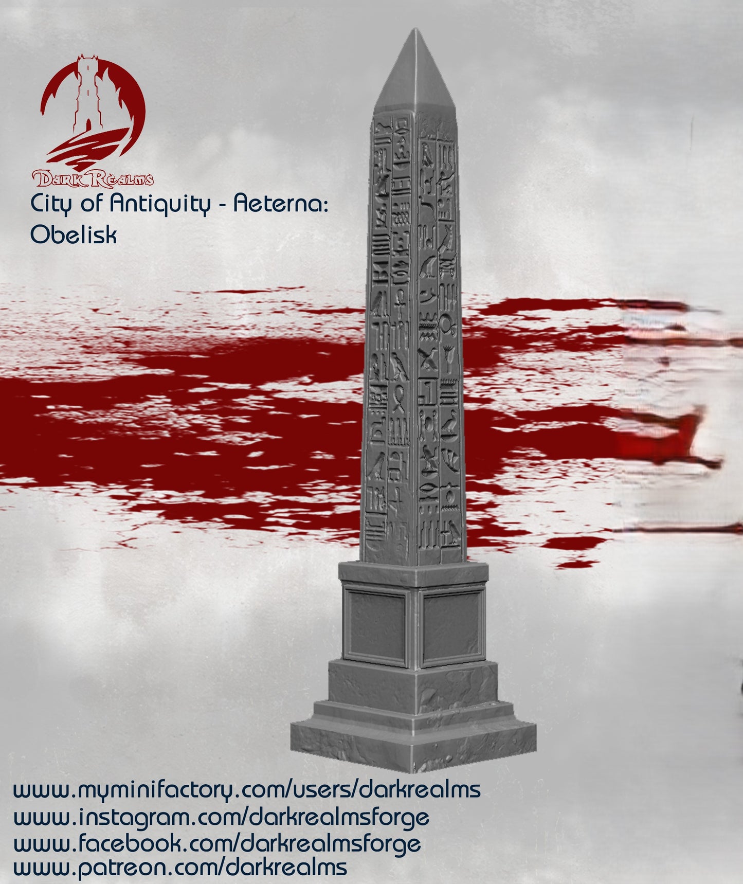 Obelisco Aeterna - Humanos / Grecia / Roma / LOTR / ESDLA / D&D / Pathfinder