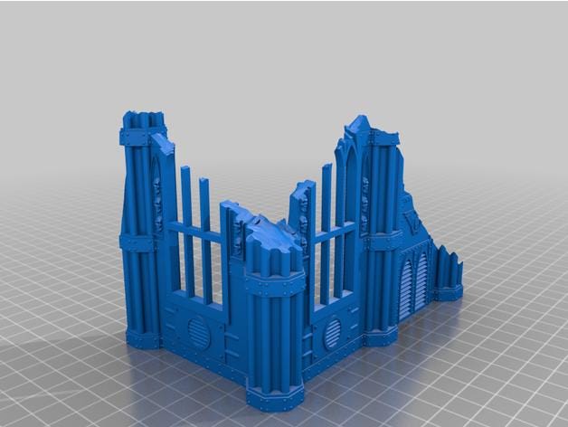 Escenografía "Ruinas Imperiales" compatible con Kill Team / Chalnath