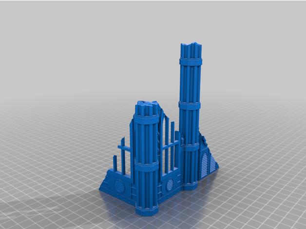 Escenografía "Ruinas Imperiales" compatible con Kill Team / Chalnath