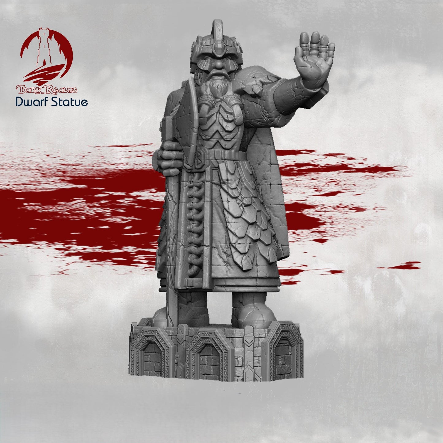 Large Dwarf Statue - Moria / LOTR / ESDLA / D&D / Pathfinder
