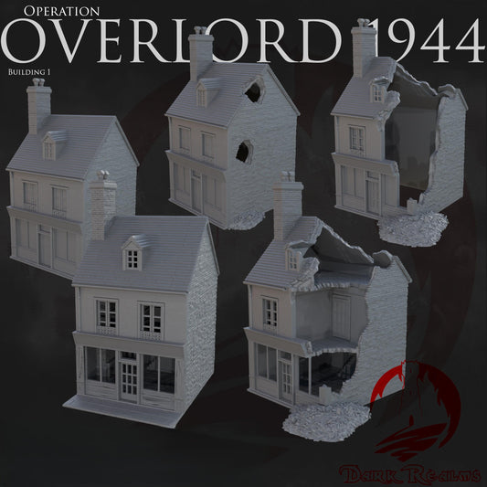 Casa Op. Overlord 1944 WWII - Compatible con el juego de mesa Bolt Action