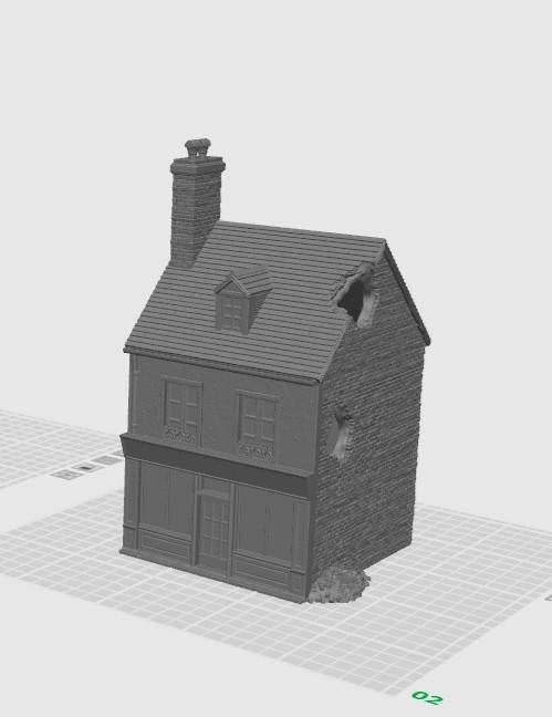 Casa Op. Overlord 1944 WWII - Compatible con el juego de mesa Bolt Action