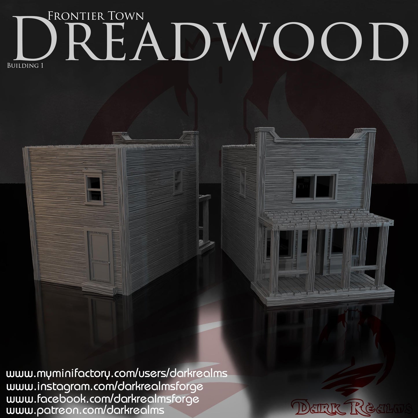 Casa Western (1) - Rol / Wargames / Western / Terreno / Diorama / El Señor de los Anillos / Dragones y Mazmorras / Pathfinder