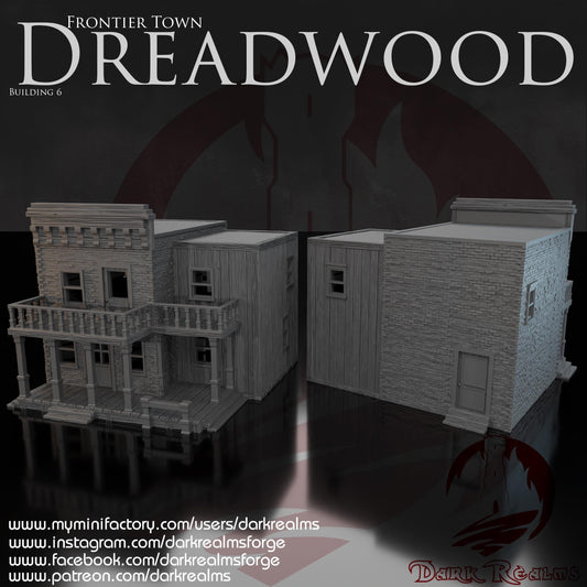 Casa Western (6)- Rol / Wargames / Western / Terreno / Diorama / El Señor de los Anillos / Dragones y Mazmorras / Pathfinder