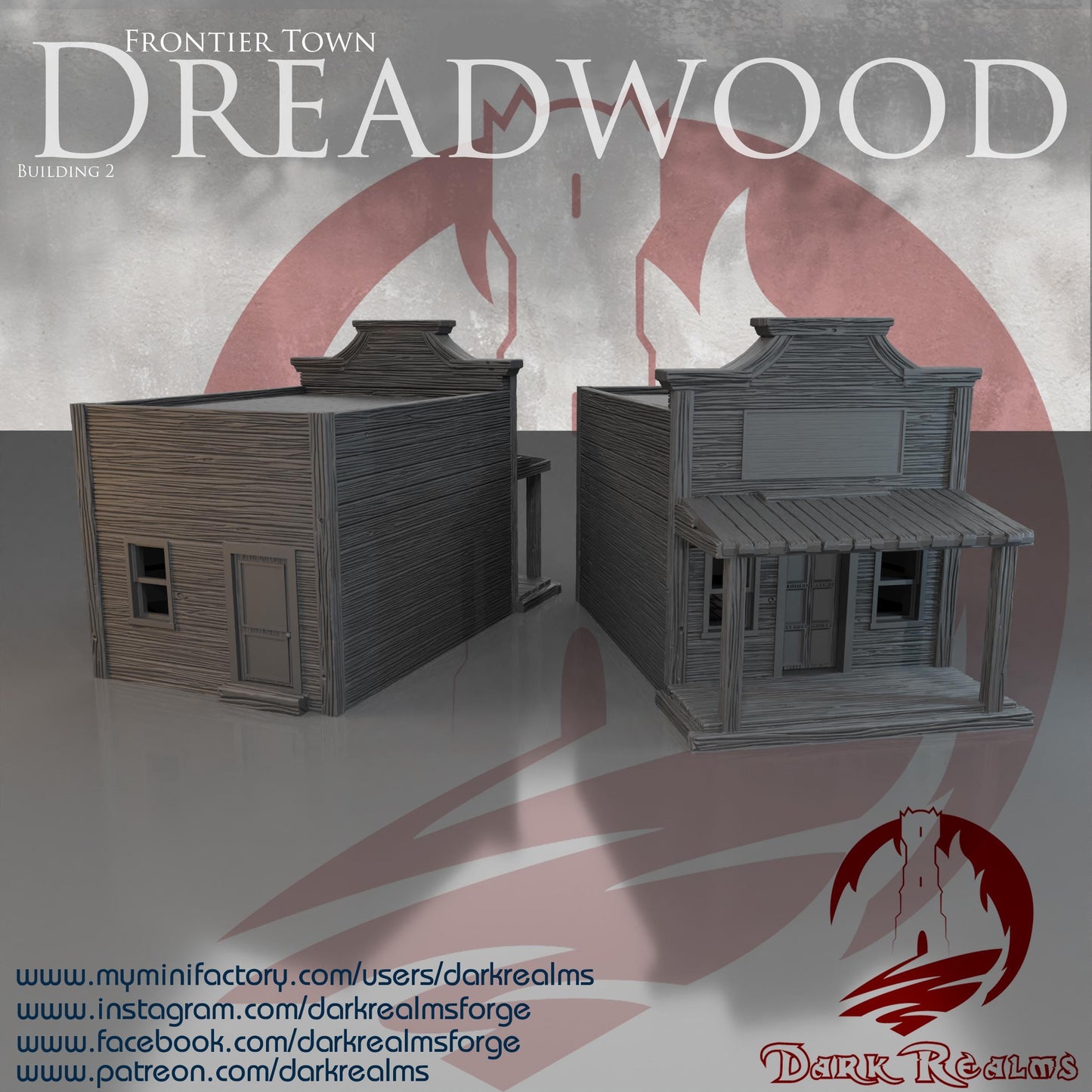 Casa Western (2)- Rol / Wargames / Western / Terreno / Diorama / El Señor de los Anillos / Dragones y Mazmorras / Pathfinder