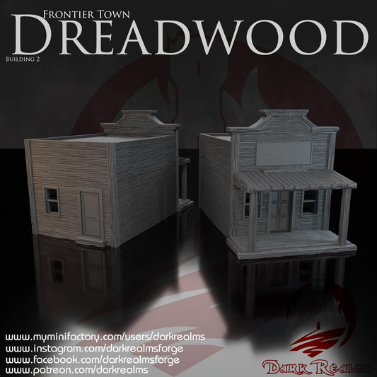 Casa Western (2)- Rol / Wargames / Western / Terreno / Diorama / El Señor de los Anillos / Dragones y Mazmorras / Pathfinder