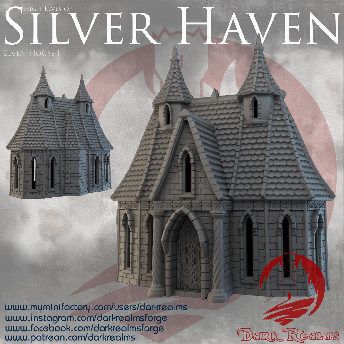 Casa Elfo (1) - Rol / Wargame / Fantasía / Terreno / Paisaje / Ruinas / El Señor de los Anillos / Dragones y Mazmorras / Pathfinder