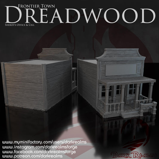 Sheriff Ofice Western - Rol / Wargames / Western / Terreno / Diorama / El Señor de los Anillos / Dragones y Mazmorras / Pathfinder