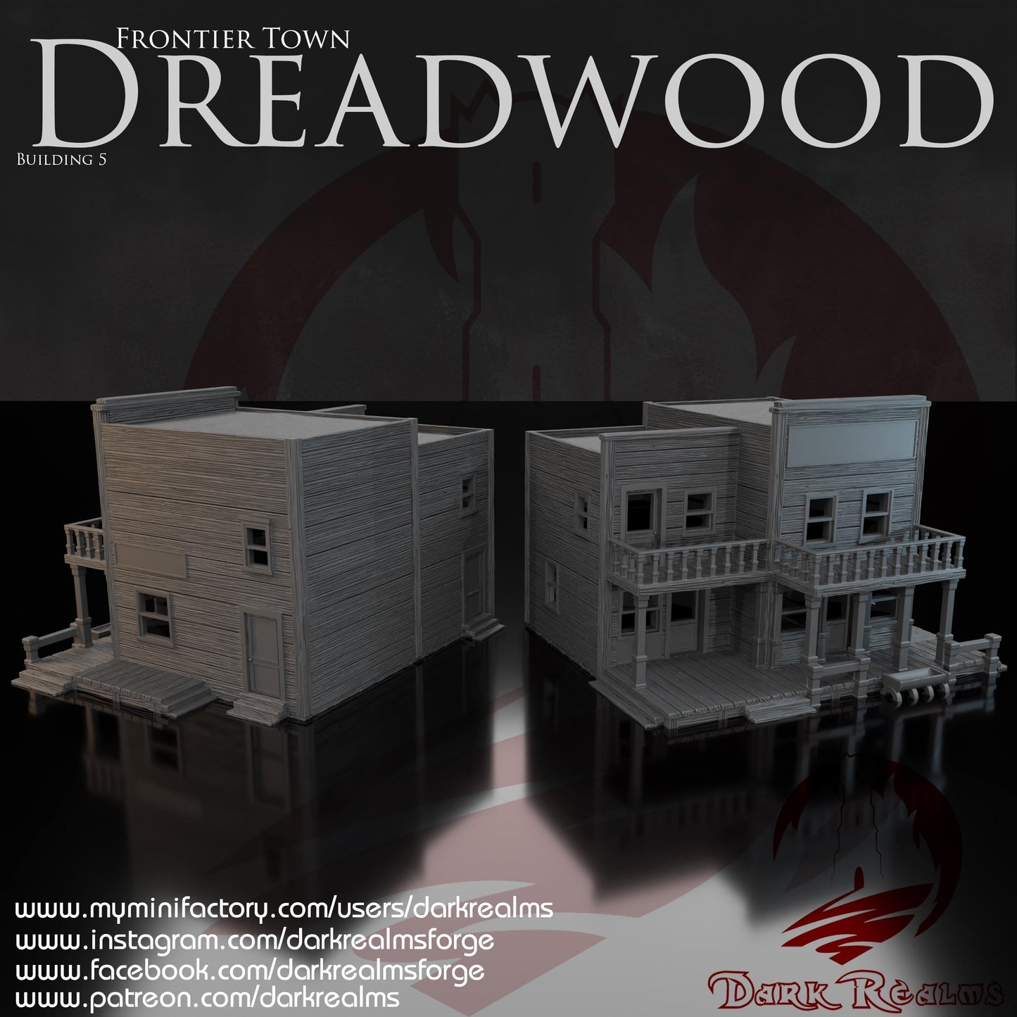 Casa Western (5)- Rol / Wargames / Western / Terreno / Diorama / El Señor de los Anillos / Dragones y Mazmorras / Pathfinder