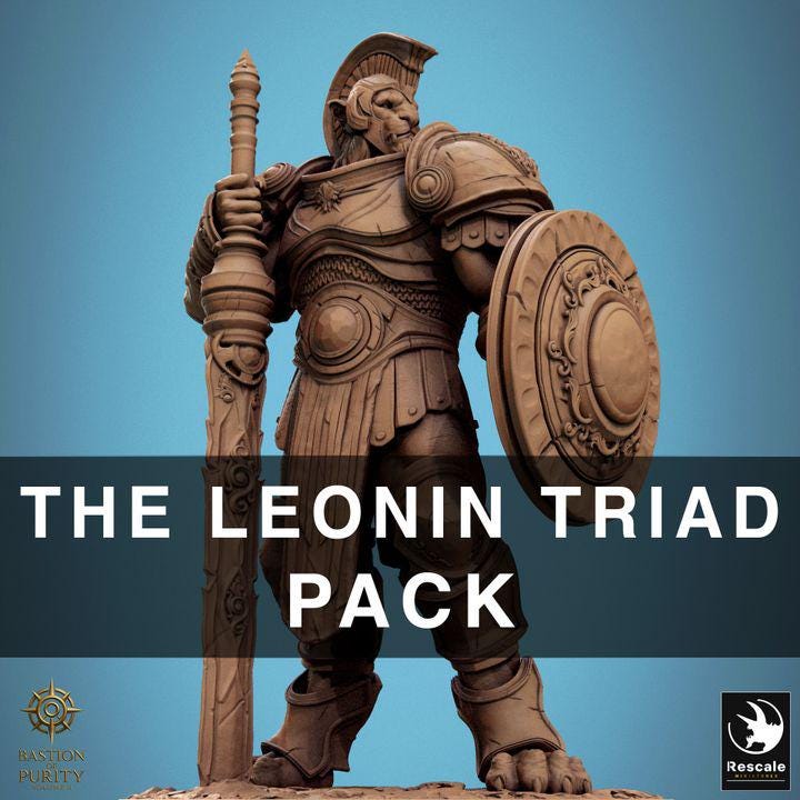 Pack The Radiant Legion - Impreso en 3D / Fantasía / El Señor de los Anillos / Dragones y Mazmorras / Pathfinder / DND / Miniatura