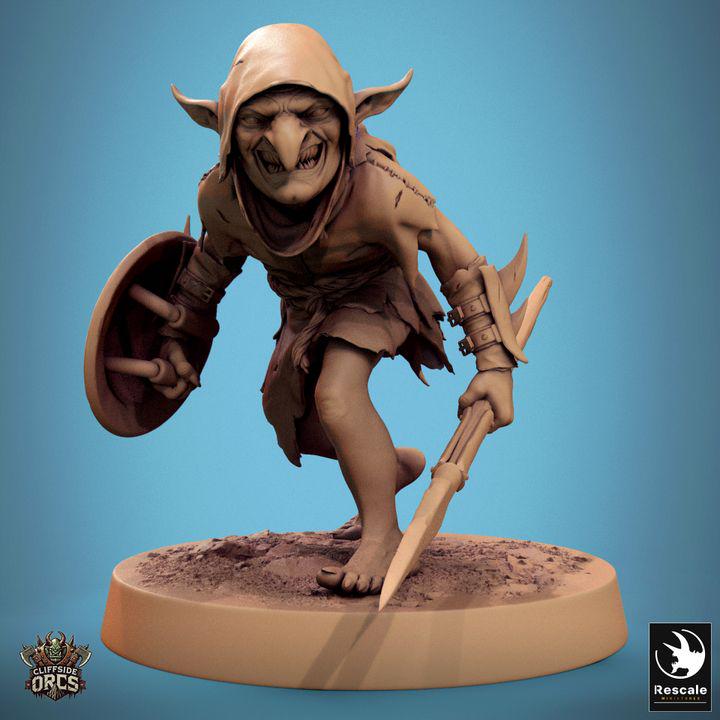 Pack Brutal Goblin - Impreso en 3D / Fantasía / El Señor de los Anillos / Dragones y Mazmorras / Pathfinder / DND / Miniatura