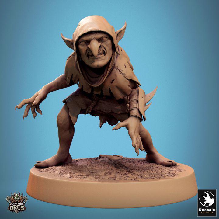 Pack Brutal Goblin - Impreso en 3D / Fantasía / El Señor de los Anillos / Dragones y Mazmorras / Pathfinder / DND / Miniatura