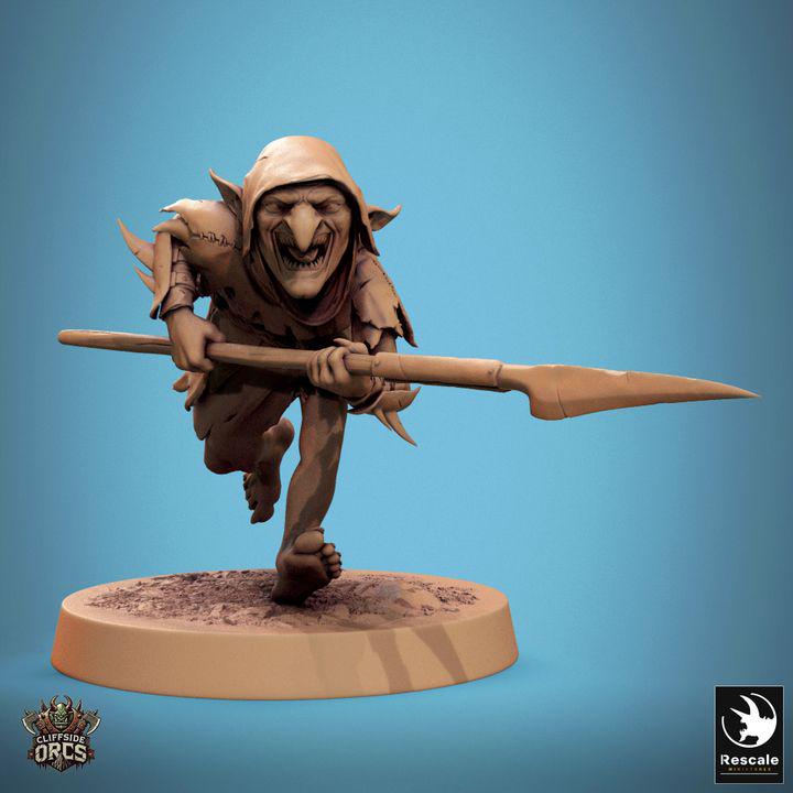 Pack Brutal Goblin - Impreso en 3D / Fantasía / El Señor de los Anillos / Dragones y Mazmorras / Pathfinder / DND / Miniatura
