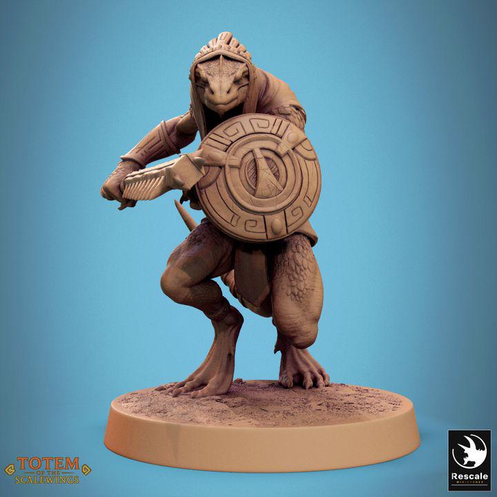 Pack Lizardman Sneaky Murkborn - Impreso en 3D / Fantasía / El Señor de los Anillos / Dragones y Mazmorras / Pathfinder / DND / Miniatura