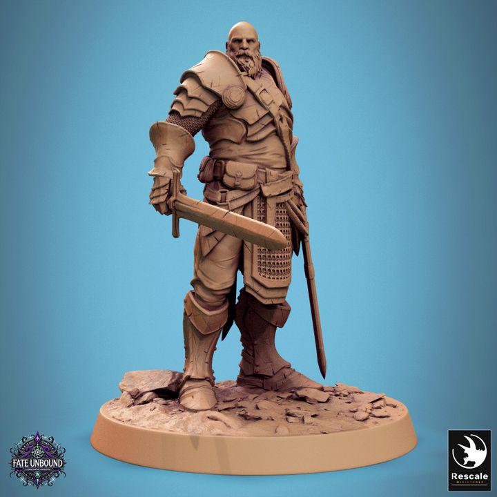 Pack Knight of Valor - 3D / Fantasía / El Señor de los Anillos / Dragones y Mazmorras / Pathfinder / DND / Miniatura