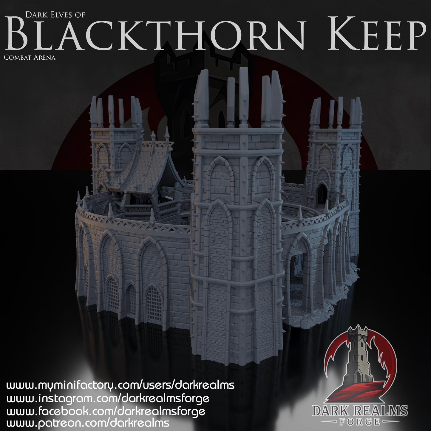 Blackthorn Keep - Combat Arena - Rol / Wargame / Terreno / Paisaje / Ruinas / El Señor de los Anillos / Dragones y Mazmorras / Pathfinder
