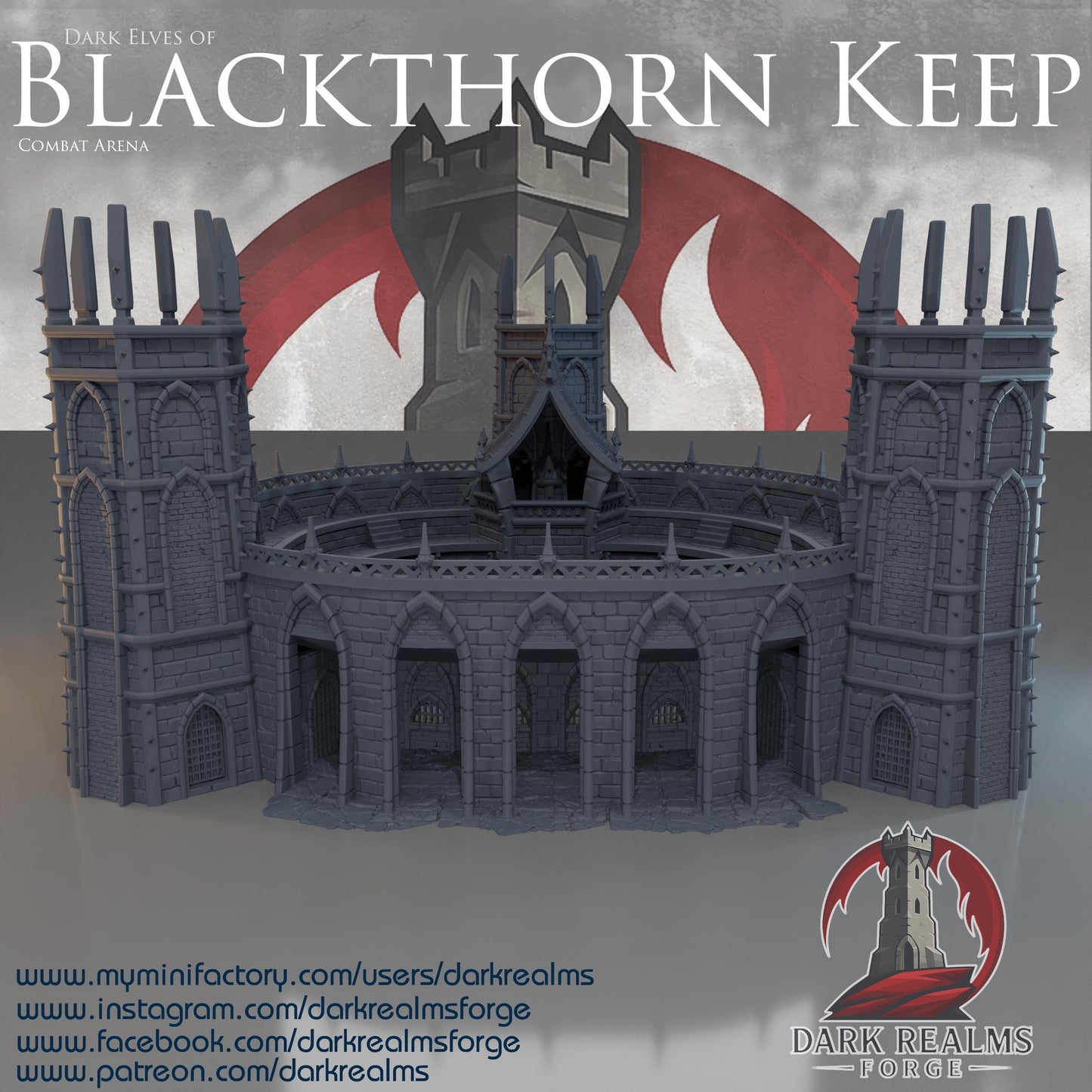 Blackthorn Keep - Combat Arena - Rol / Wargame / Terreno / Paisaje / Ruinas / El Señor de los Anillos / Dragones y Mazmorras / Pathfinder
