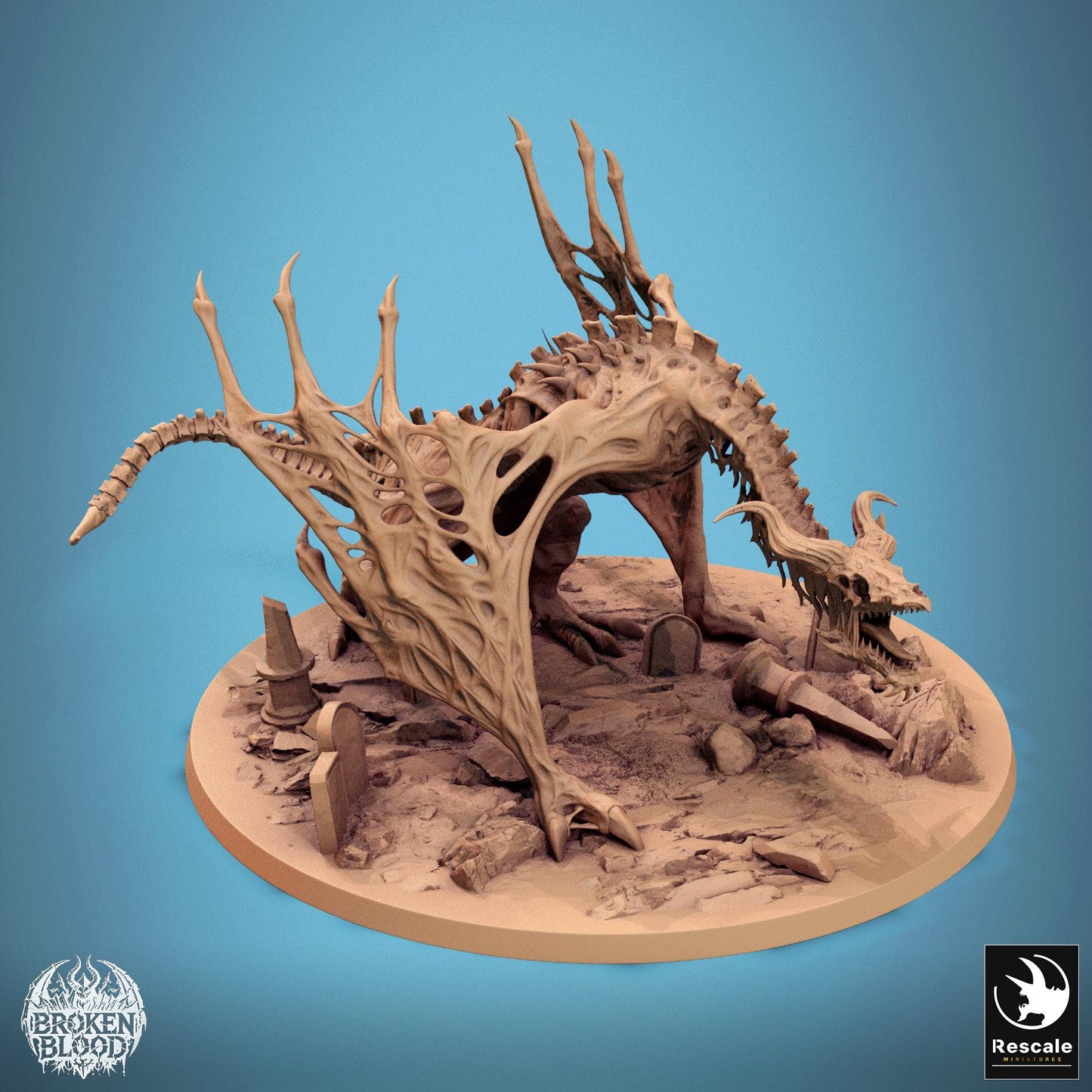 Bann Wyvern - Impreso en 3D / Fantasía / Dragón / ESDLA / LOTR / El Señor de los Anillos / Dragones y Mazmorras / Pathfinder