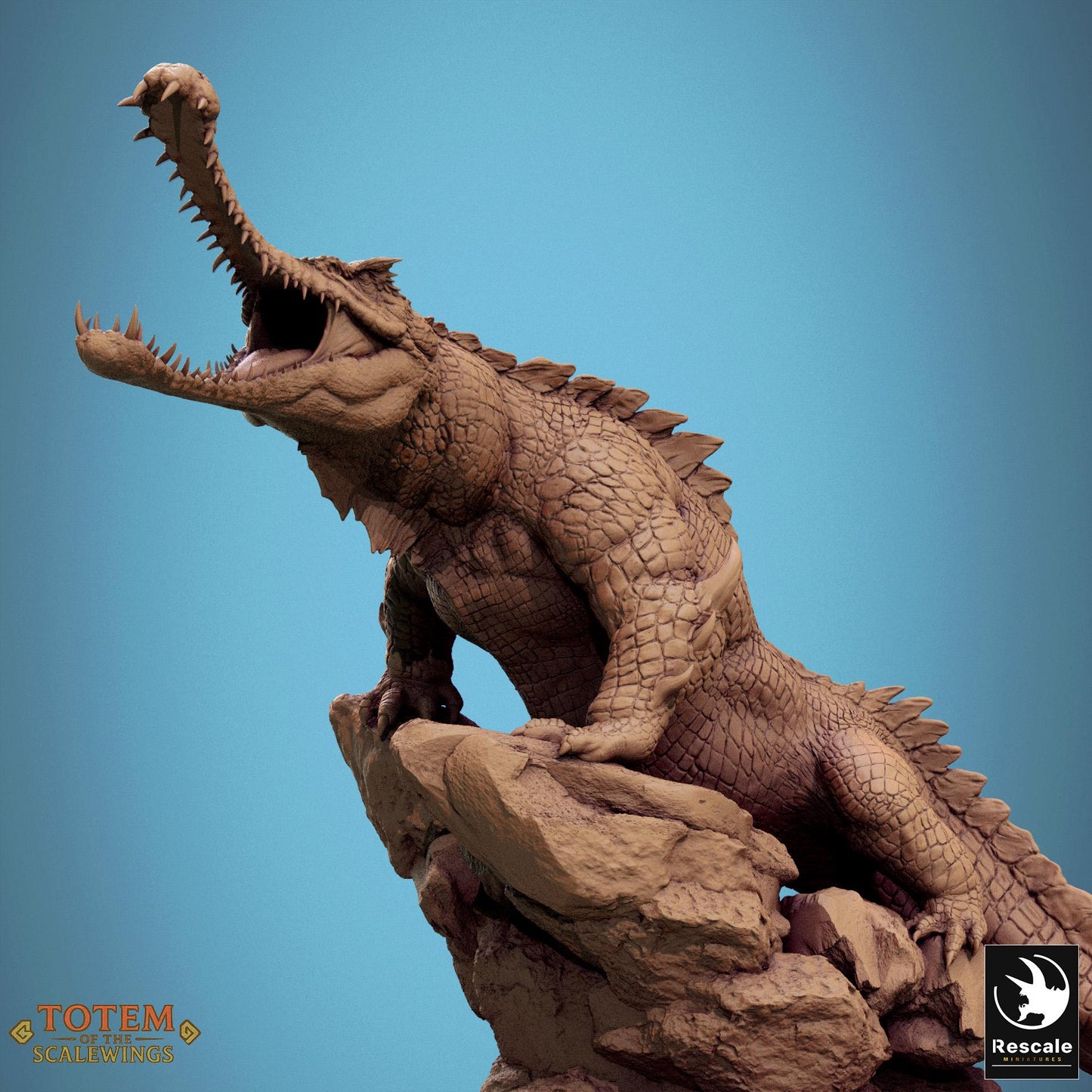 Ancient Alligator - Rescale / Dragón / ESDLA / LOTR / El Señor de los Anillos / Dragones y Mazmorras / Pathfinder / D&D / Juego de mesa