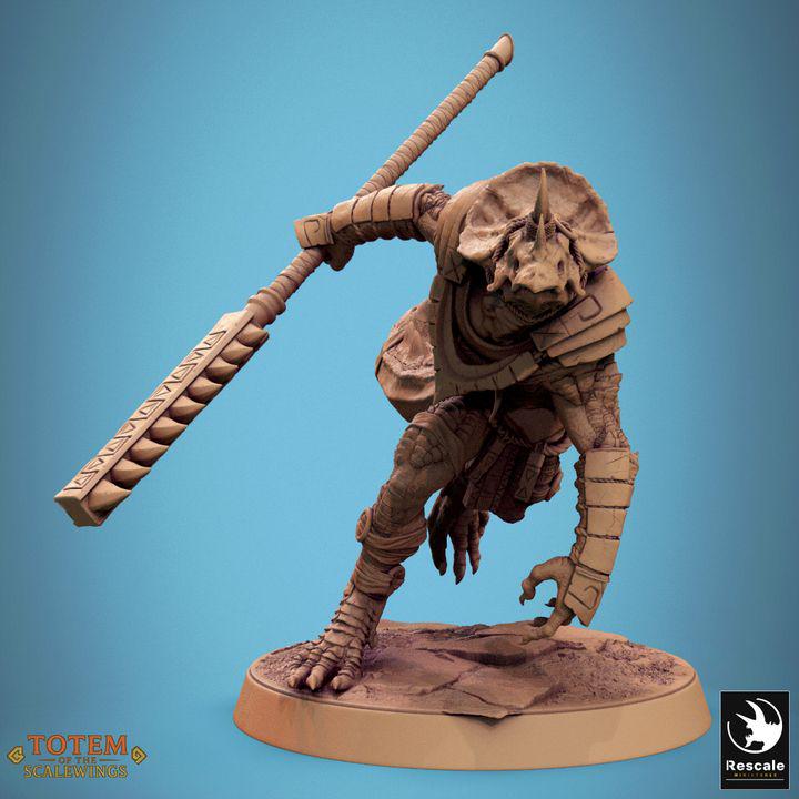 Pack Lizardman Grimscale - Impreso en 3D / Fantasía / El Señor de los Anillos / Dragones y Mazmorras / Pathfinder / DND / Miniatura