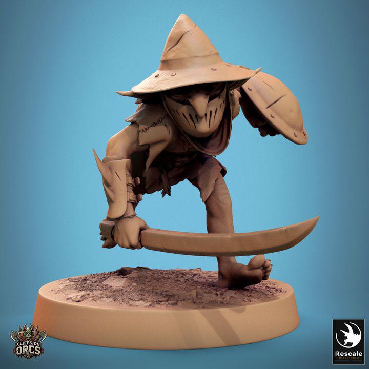 Pack Brutal Goblin Masked - Impreso en 3D / Fantasía / El Señor de los Anillos / Dragones y Mazmorras / Pathfinder / DND / Miniatura