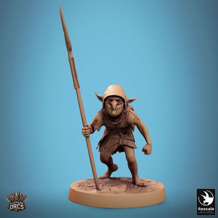 Pack Brutal Goblin - Impreso en 3D / Fantasía / El Señor de los Anillos / Dragones y Mazmorras / Pathfinder / DND / Miniatura