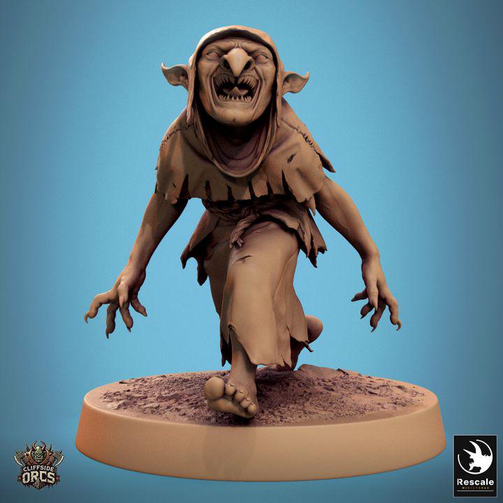 Pack Brutal Goblin - Impreso en 3D / Fantasía / El Señor de los Anillos / Dragones y Mazmorras / Pathfinder / DND / Miniatura
