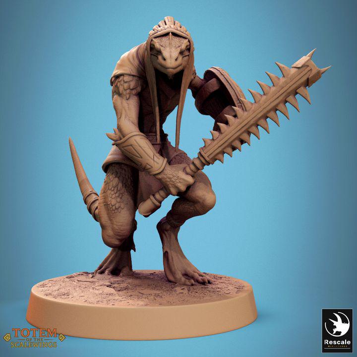Pack Lizardman Sneaky Murkborn - Impreso en 3D / Fantasía / El Señor de los Anillos / Dragones y Mazmorras / Pathfinder / DND / Miniatura