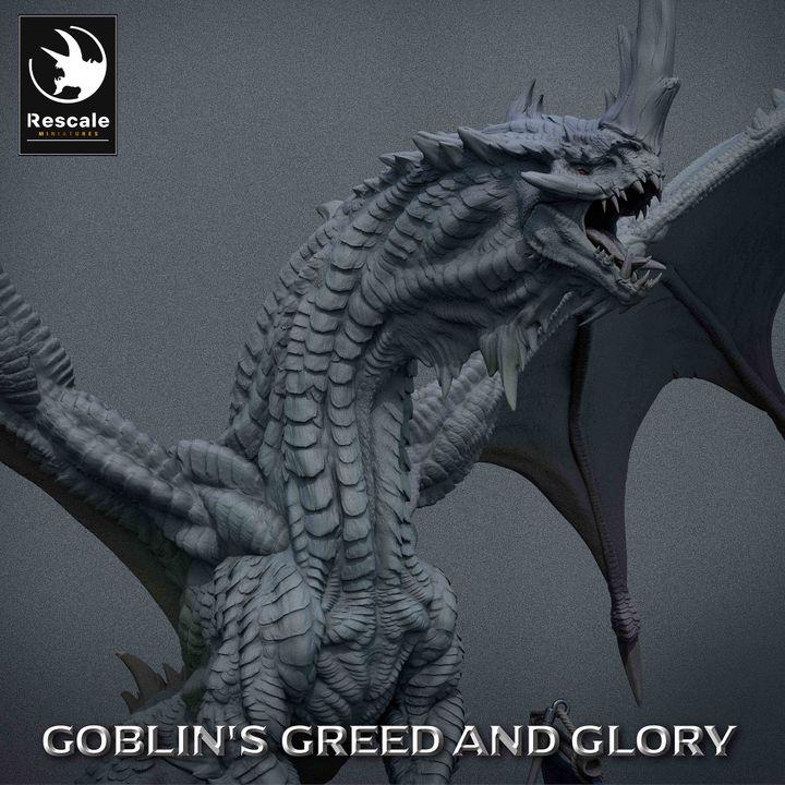 Dragón Verde Legendario - Impreso en 3D / Fantasía / El Señor de los Anillos / Dragones y Mazmorras / Pathfinder / DND / Miniatura