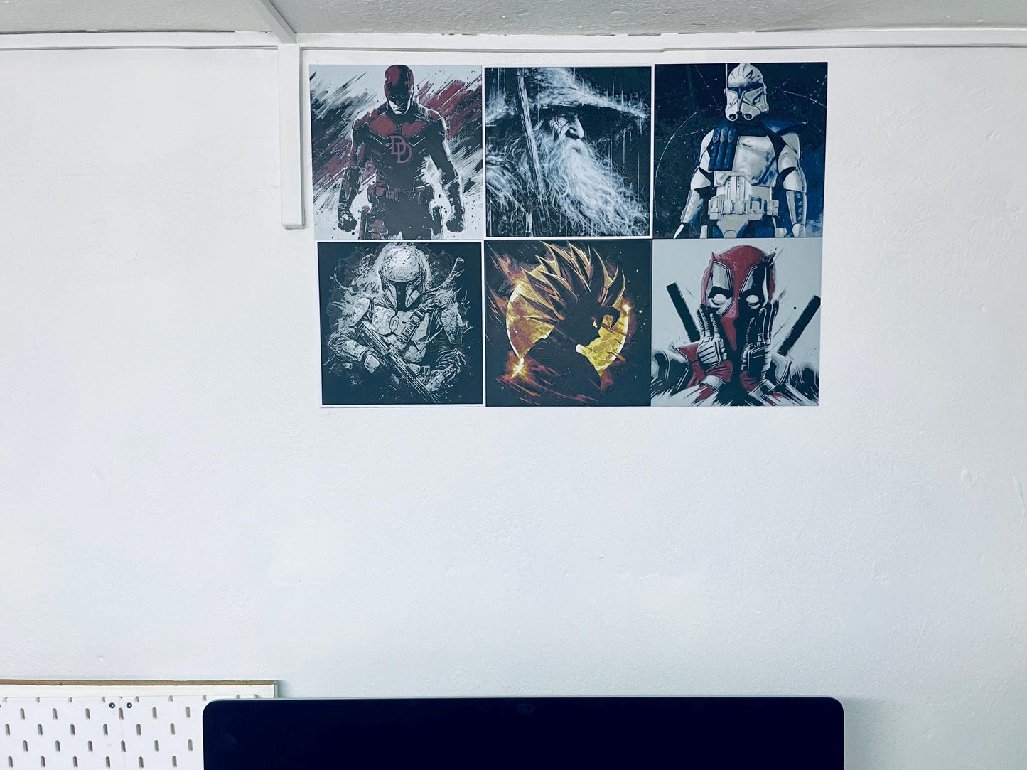 Placa decorativa “Deadpool - Hueforge / 3D / cine / collage / decoración