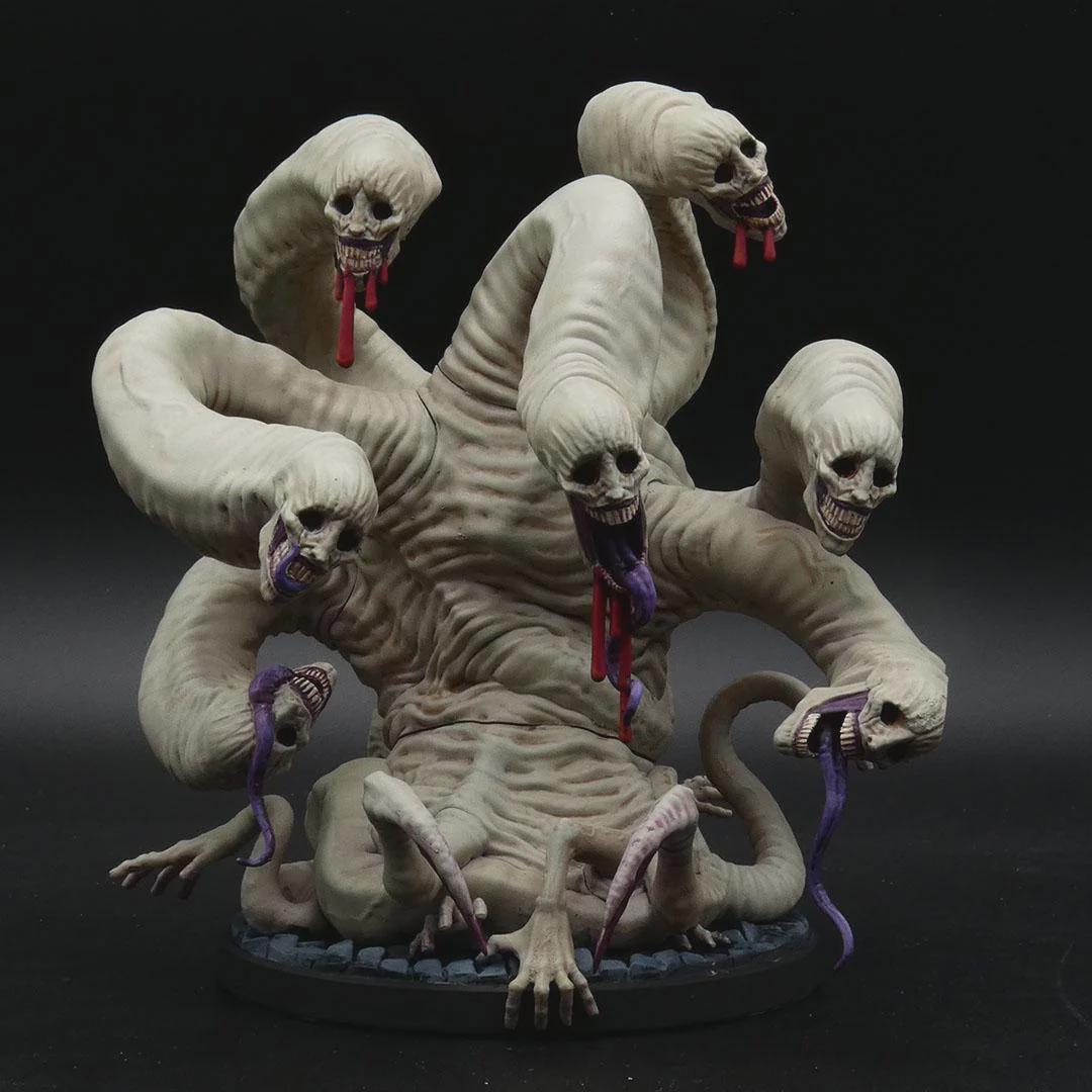 Falsa Hidra Adulta - Impreso en 3D / Fantasía / El Señor de los Anillos / Dragones y Mazmorras / Pathfinder / DND / Miniatura / Rol