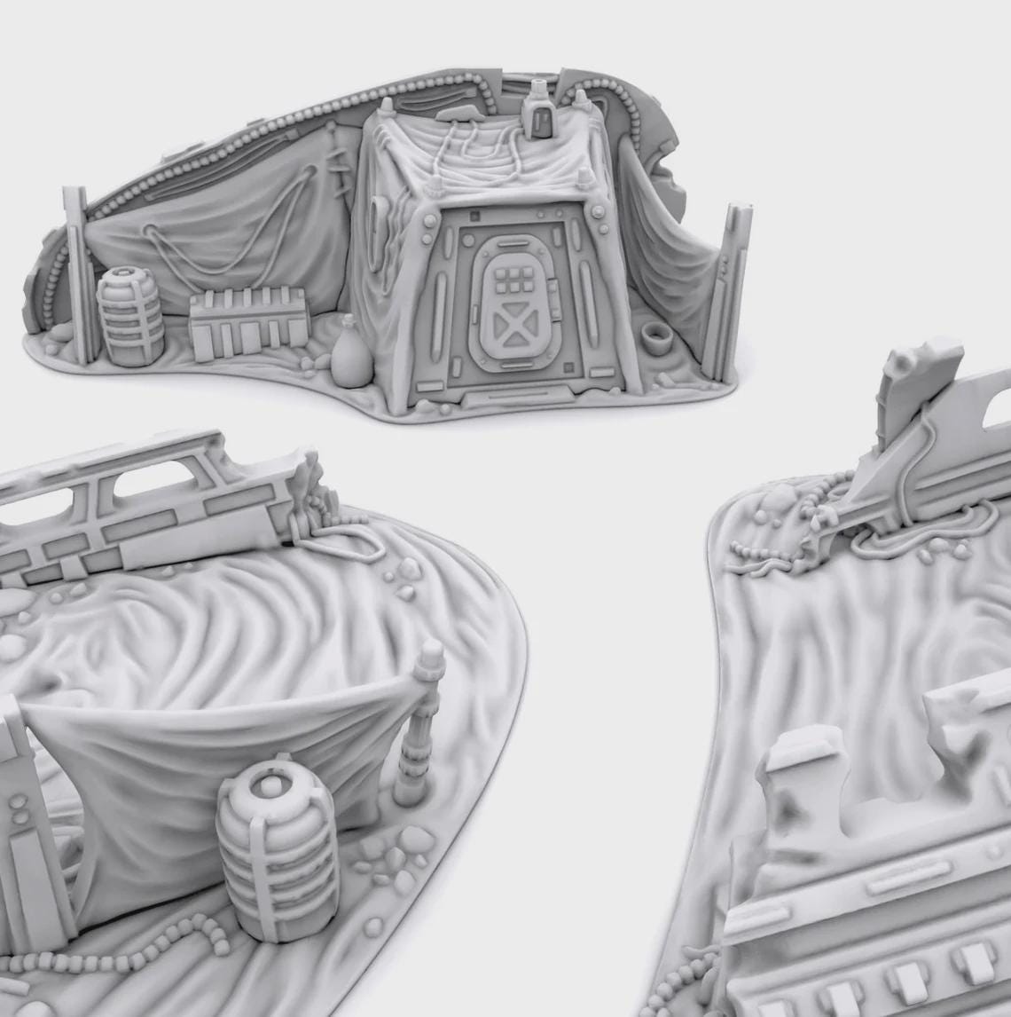 Esquife Derribado compatible con Star Wars Legión / Shatterpoint / Imperial Assault / Imperial Terrain