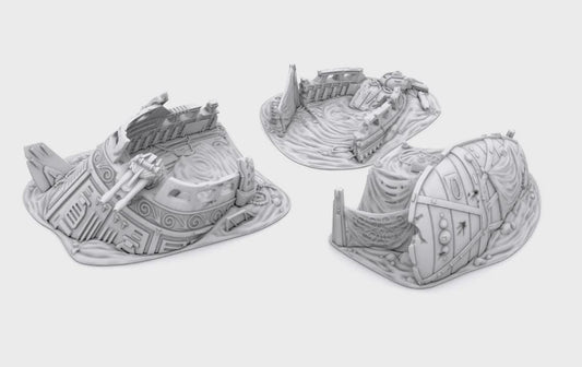 Esquife Derribado compatible con Star Wars Legión / Shatterpoint / Imperial Assault / Imperial Terrain