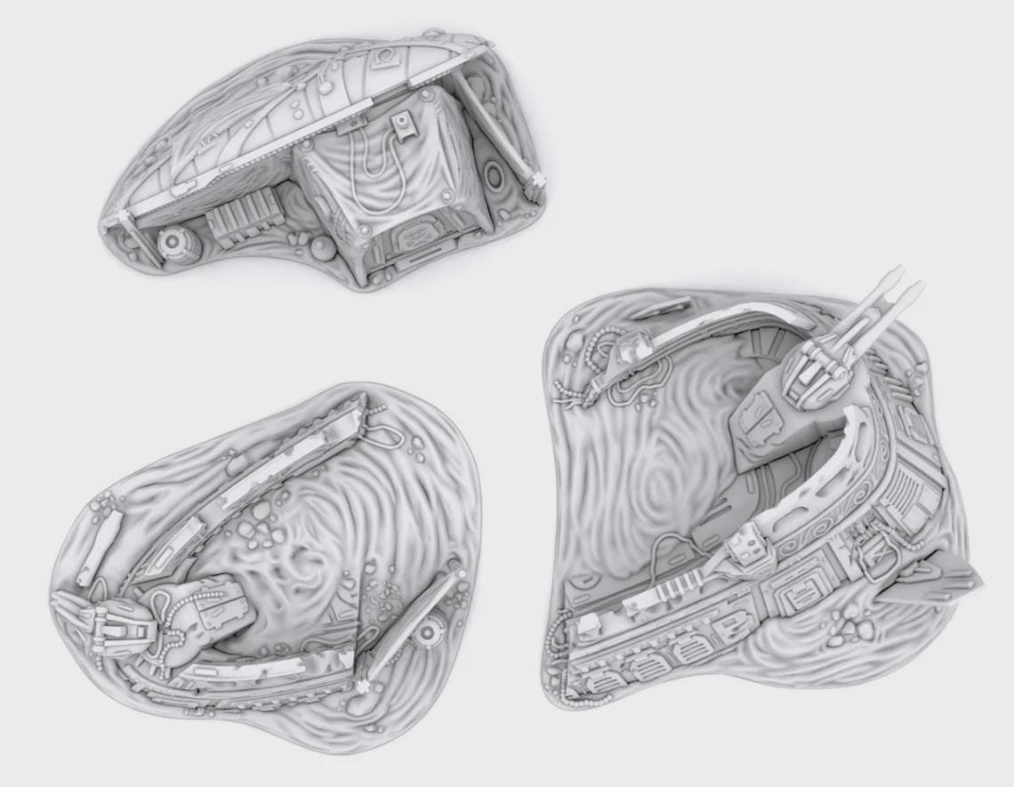 Esquife Derribado compatible con Star Wars Legión / Shatterpoint / Imperial Assault / Imperial Terrain