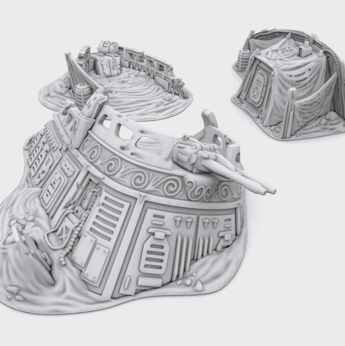 Esquife Derribado compatible con Star Wars Legión / Shatterpoint / Imperial Assault / Imperial Terrain