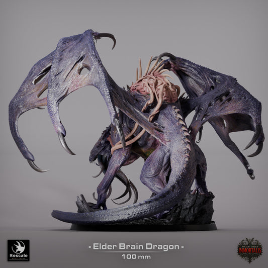Elder Brain dragon Legendario - Impreso en 3D / Fantasía / El Señor de los Anillos / Dragones y Mazmorras / Pathfinder / DND / Miniatura