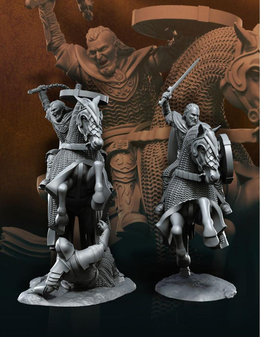 Caballeros Rohirrim - Rohan / Tierra Media / LOTR / El Señor de los Anillos / Dragones y Mazmorras / Pathfinder / DND / Miniatura