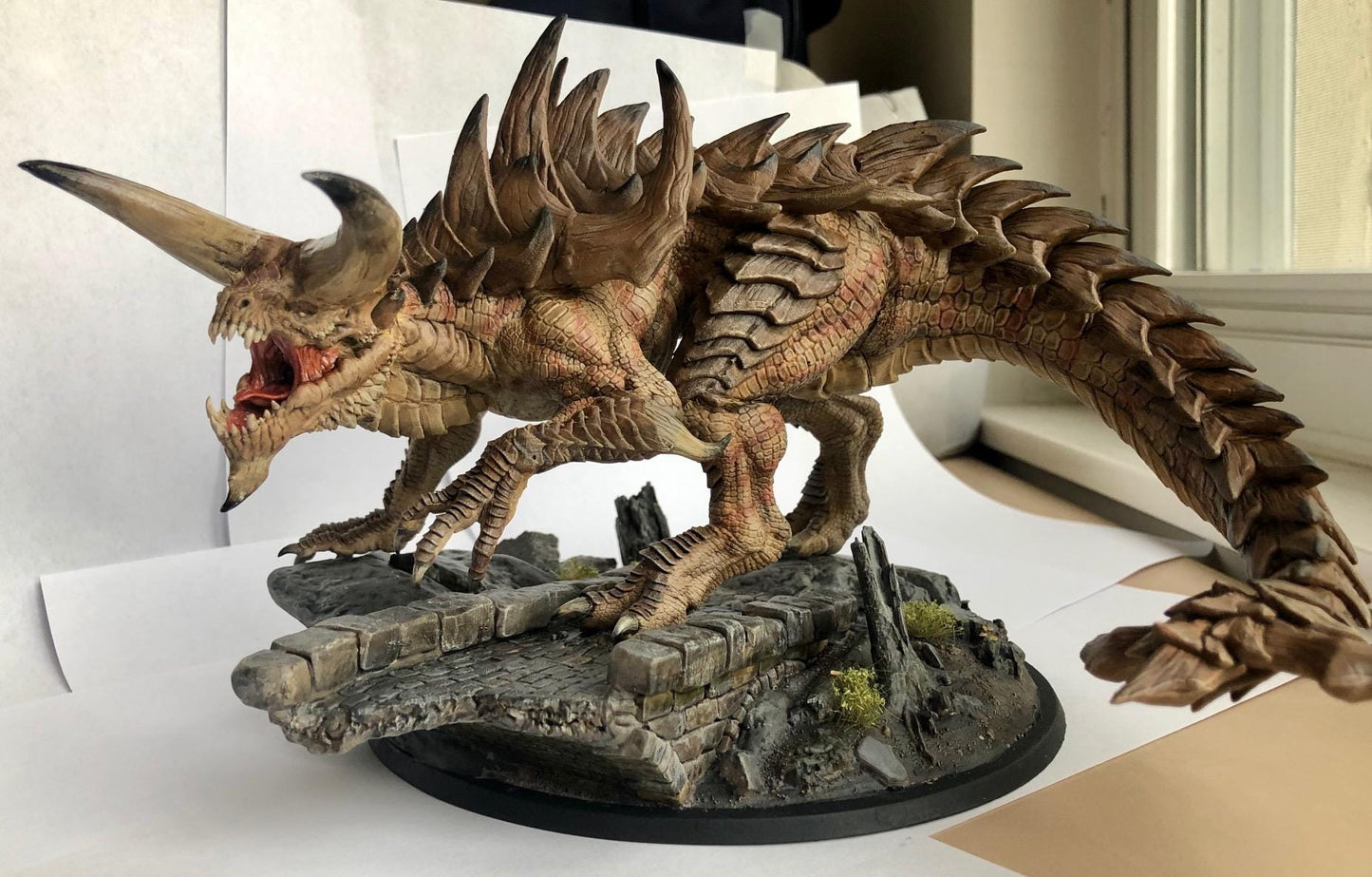 Tarrasca / Tarrasque - Impreso en 3D / Fantasía / El Señor de los Anillos / Dragones y Mazmorras / Pathfinder / DND / Miniatura / Rol