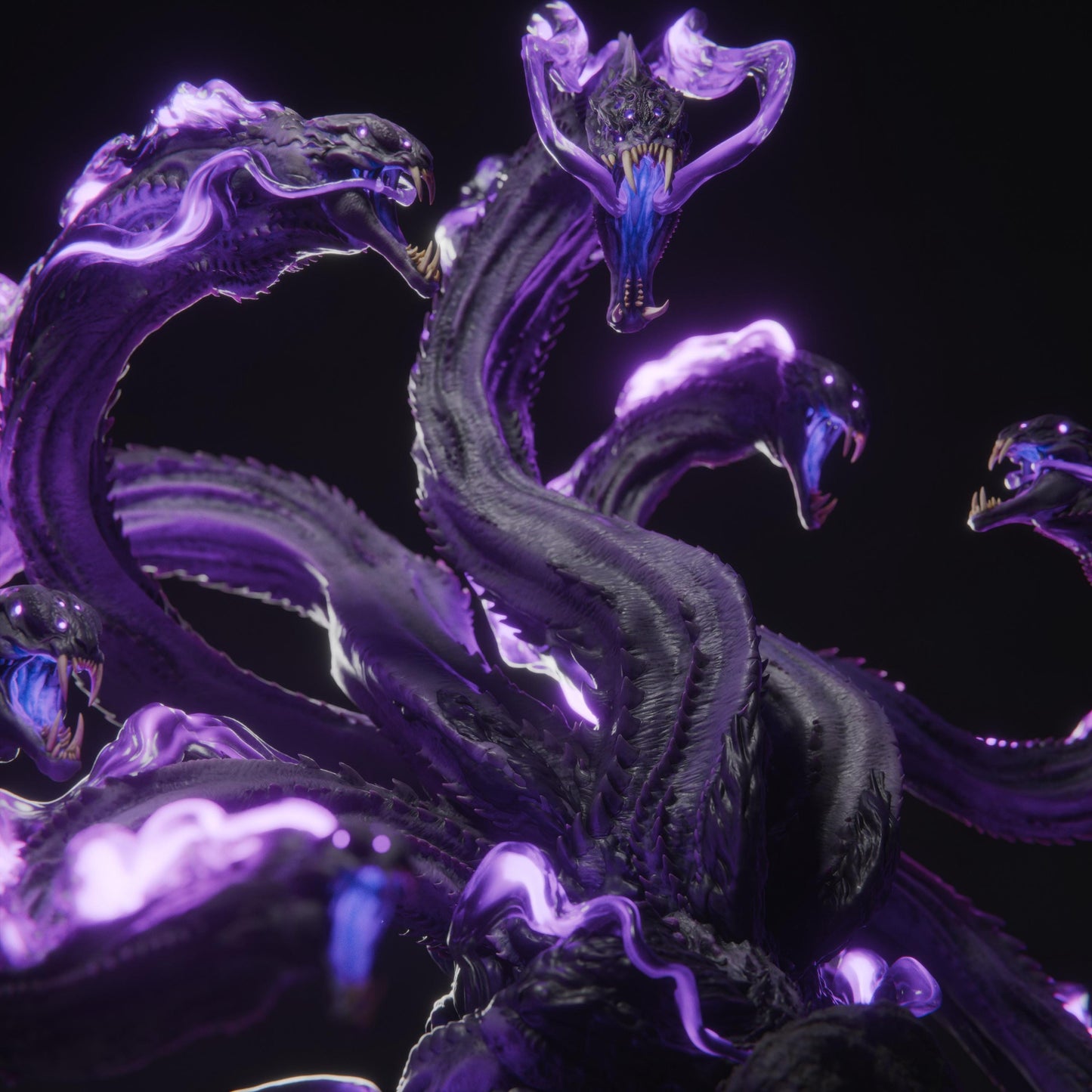 Shadow Hydra - 3D Printed / Fantasy / The Lord of the Rings / Dungeons & Dragons / Pathfinder / DND / Miniature