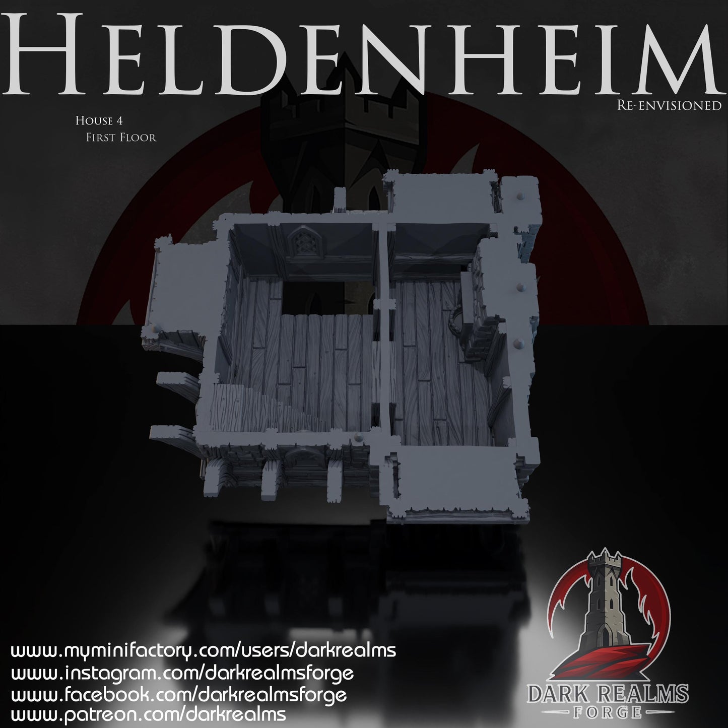Heldenheim - Casa 4 - Rol / Wargame / Fantasía / Terreno / Paisaje / Ruinas / El Señor de los Anillos / Dragones y Mazmorras / Pathfinder