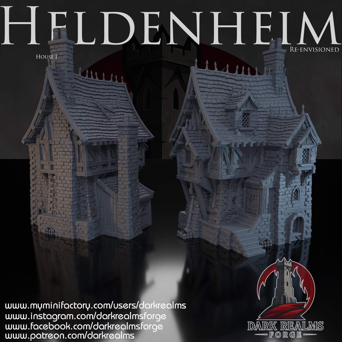 Heldenheim - Casa 1 - Rol / Wargame / Fantasía / Terreno / Paisaje / Ruinas / El Señor de los Anillos / Dragones y Mazmorras / Pathfinder