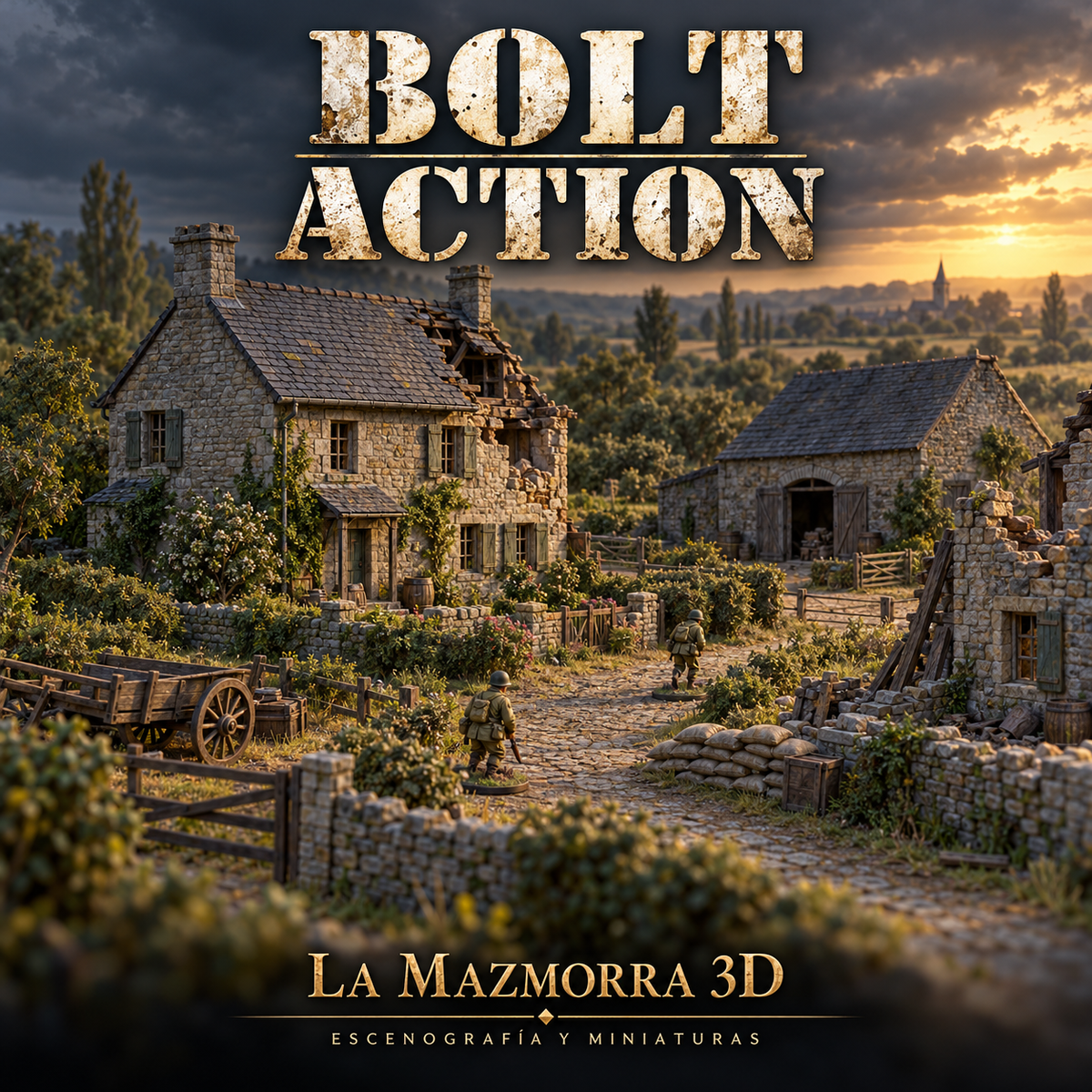 Bolt Action — Escenografía y miniaturas de La Mazmorra 3D
