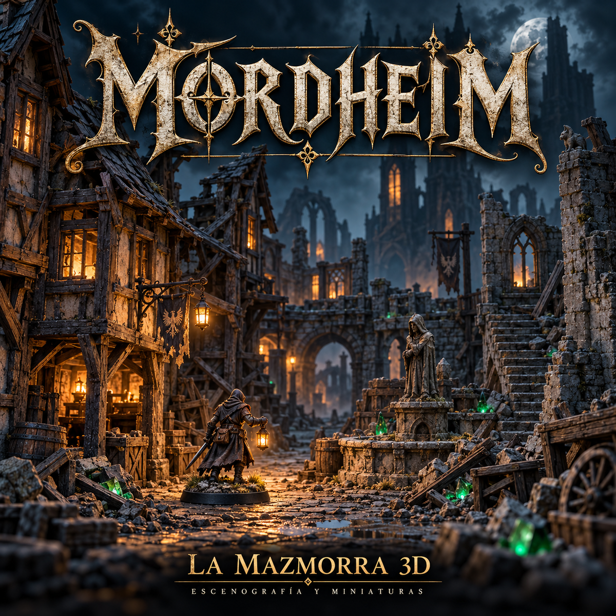 Mordheim — Escenografía y miniaturas de La Mazmorra 3D