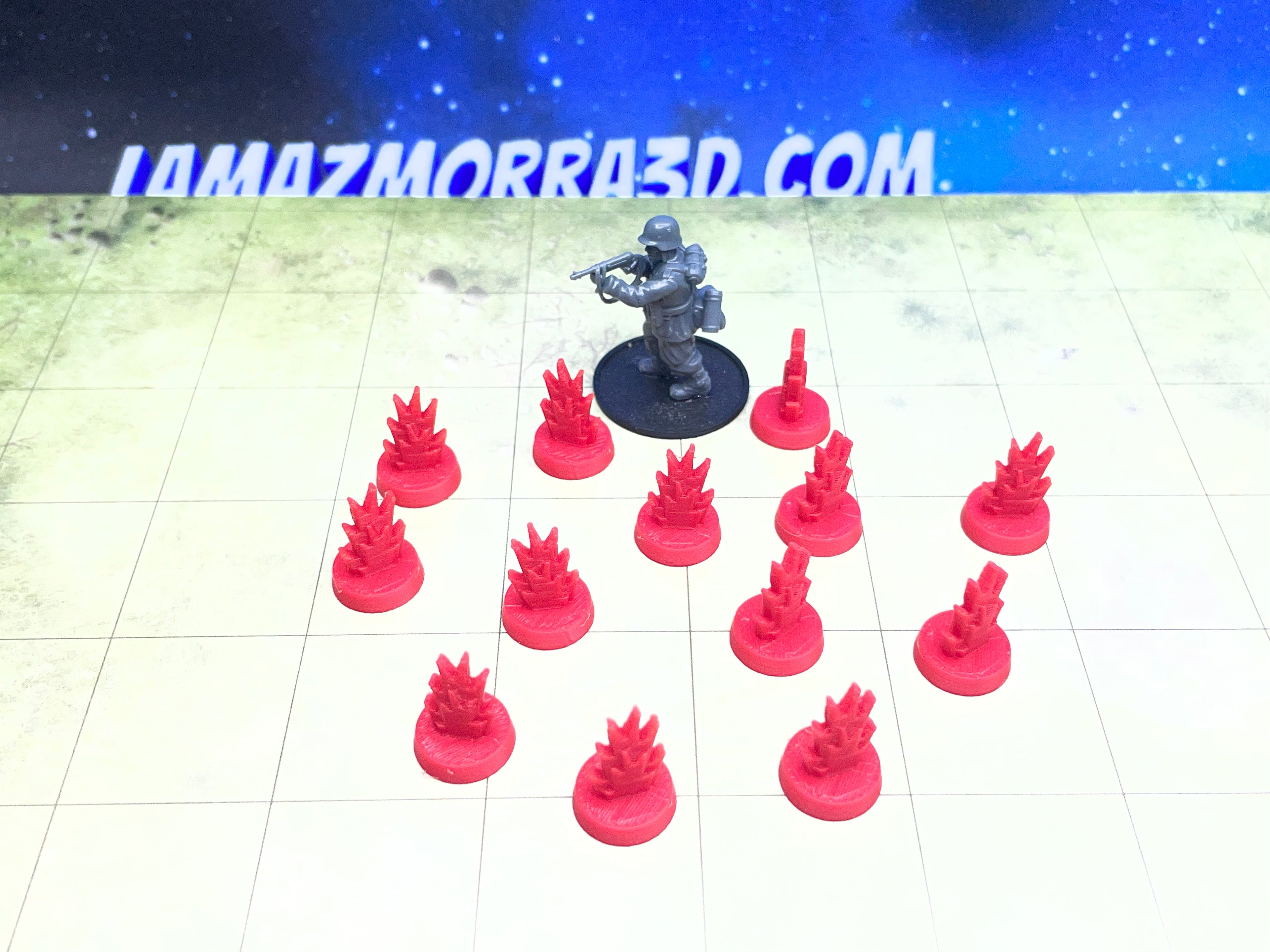 Craters Op. Overlord 1944 WWII - Kompatibel mit dem Bolt Action-Brettspiel