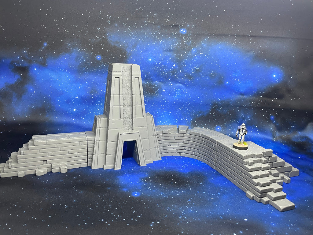 Templo con muros – Escenografía compatible con Star Wars: Legion y Shatterpoint