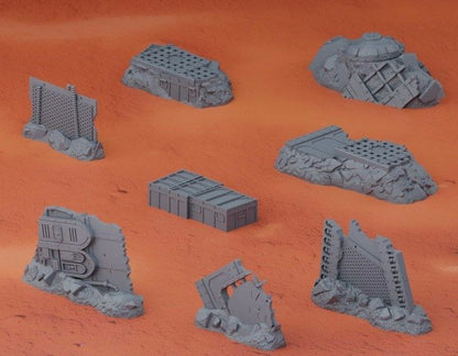 Escenografía "Ruinas Imperiales" compatible con Kill Team VOLKUS