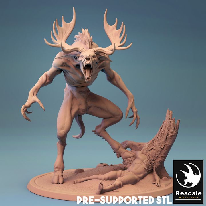 Wendigo - Resin Miniature for D&D, 32mm