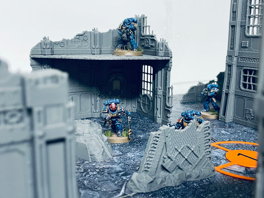 Escenografía "Ruinas Imperiales" compatible con Kill Team VOLKUS